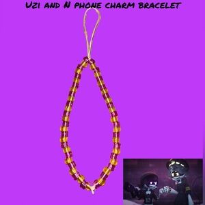 Uzi And N Phone Charm Bracelet